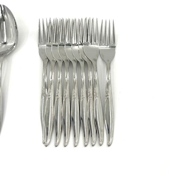38 Kenwood Forever Rose Stainless Steel Flatware set - Picture 6 of 9